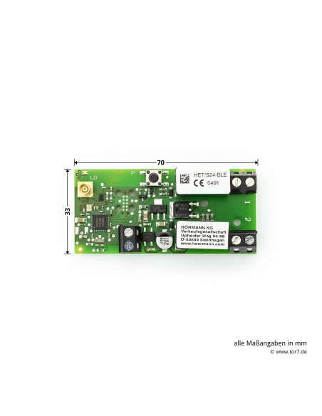Hörmann HET/S 24 BLE 2-kanálový externý prijímač Bluetooth