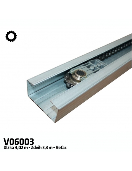 CAME V06003 1-dielna reťazová vodiaca koľajnica 4 m