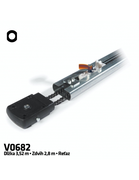CAME V0682 1-dielna reťazová vodiaca koľajnica 3,5 m