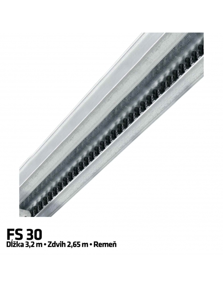 Hörmann 1-dielna vodiaca koľajnica FS 30