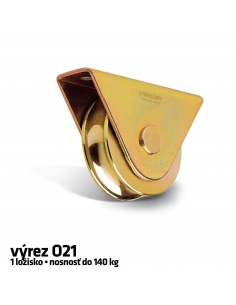 RollingCenter® Koliesko C45 s 1 ložiskom so zatvoreným držiakom, výrez O21