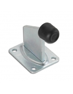 Spodný doraz s platňou pre koľajovú bránu, platňa 100x80