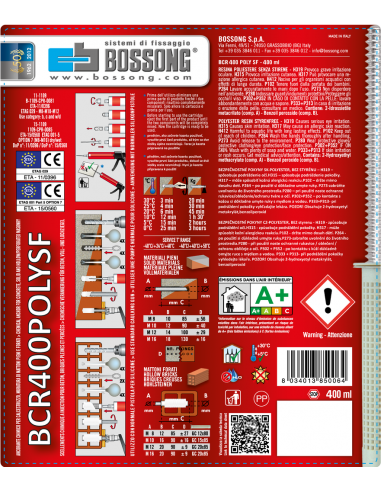 Chemické kotvenie 400ml polyesterové bez styrénu so zmiešavacím hrotom