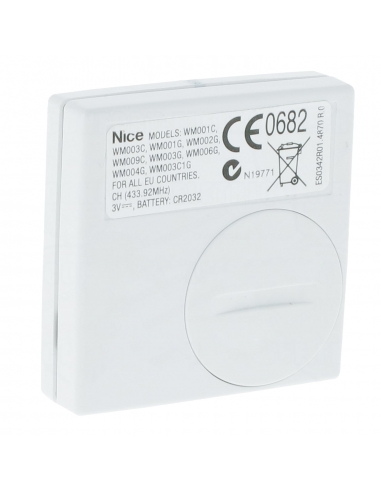 NICE NiceWay WM003C 3-kanálový diaľkový ovládač, krok za krokom, kódovanie Flor
