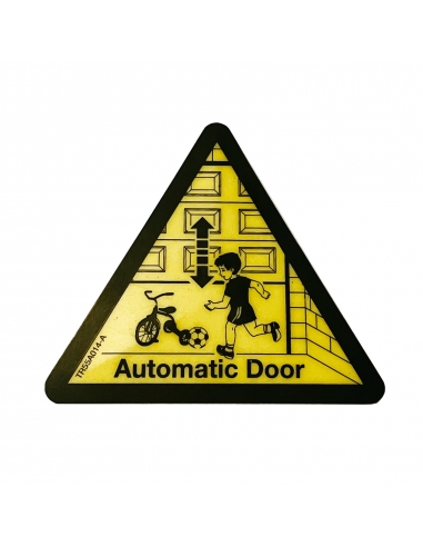 Hörmann Automatické dvere nálepka s výstrahou pre garážové brány