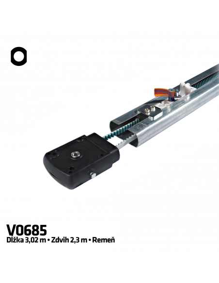 CAME V0685 1-dielna remeňová vodiaca koľajnica 3 m