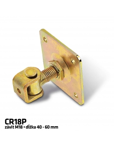 RollingCenter® Nastaviteľný pánt s platňou, CR18P