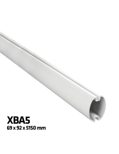 Nice XBA5 hliníkové oválne rameno 69 x 92 x 5150 mm vhodné pre závory MBAR/LBAR