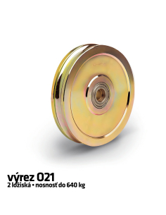RollingCenter® Koliesko C45 s 2 ložiskami pripravené pre mazací čap, výrez O21