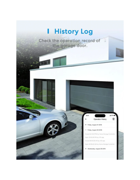 Meross Wi-Fi spínač pre ovládanie troch garážových brán, Apple HomeKit