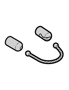 Hörmann drôtik so skrutkovacími objímkami pre ručný vysielač HSD, hliníkový vzhľad 2