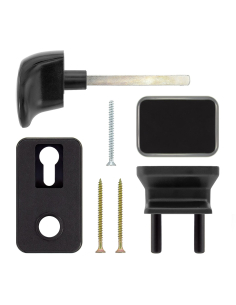 Hörmann sada vonkajších madiel, čierny plast, TS 42 mm, PZ 2