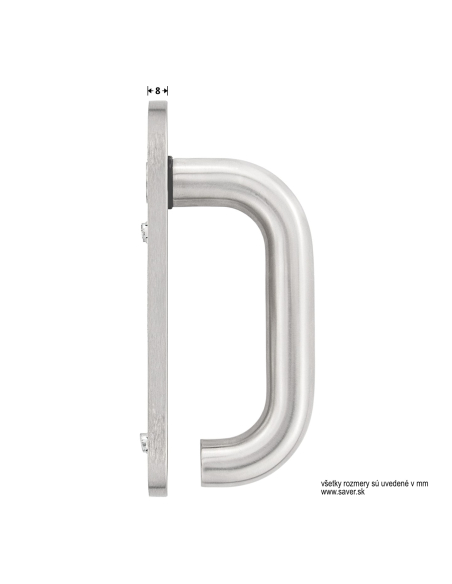 Hörmann sada kľučiek pre vnútorné dvere typ D110, nerezová oceľ, oblá