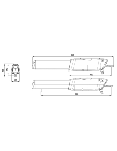 CAME ATI30DGF komplet set 24V pre 2-krídlovú bránu do 6 m 2