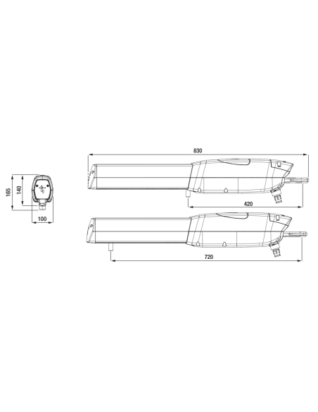 CAME ATI30DGF komplet set 24V pre 2-krídlovú bránu do 6 m