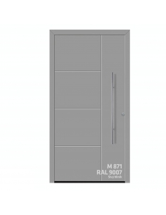 Dvere ThermoSafe motív 871 RAL 9007