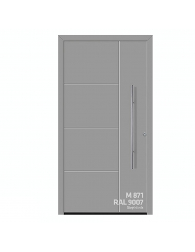 Dvere ThermoSafe motív 871 RAL 9007