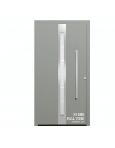 Dvere ThermoSafe motív 686 RAL 7030
