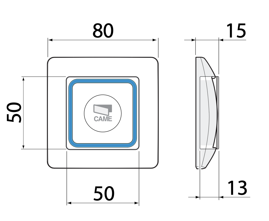 CAME VIVALDI Tlačidlo na stenu