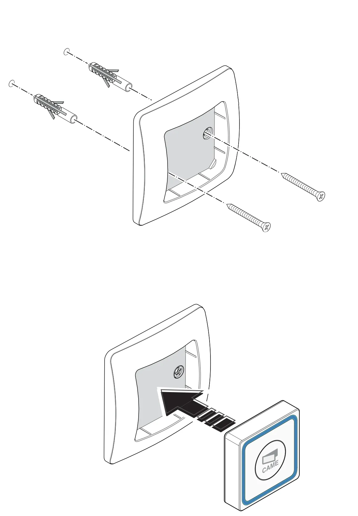 CAME VIVALDI Nástenné tlačidlo